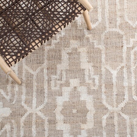 Safavieh 6 x 6 ft. Natural Fiber Contemporary Square Area Rug, Grey & Ivory NFB750F-6SQ